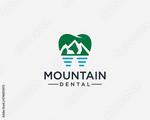 Mountain dental logo