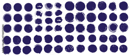 Circle written with a brush