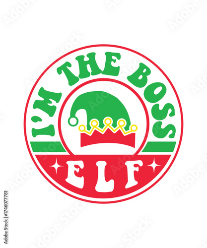 i'm the boss elf SVG