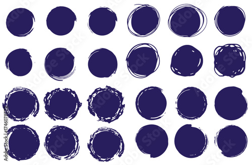 Circle written with a brush