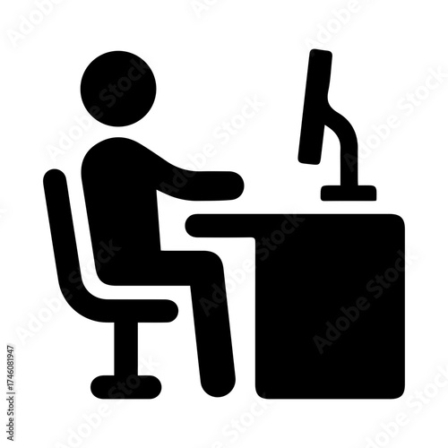 Office worker icon