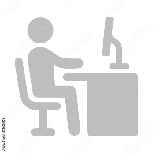 Person Working at Desk