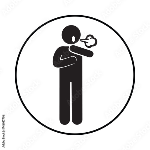man gerd icon silhouette gerd illustration