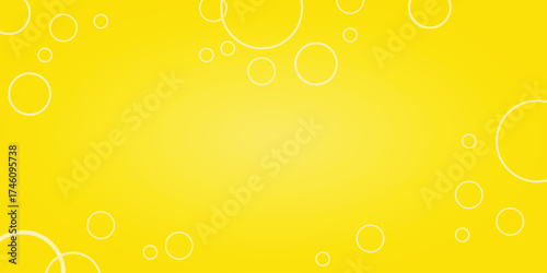 Yellow Simple Design With Circle Background