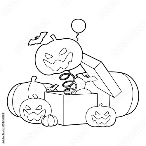 halloweenholiday,  pumpkin, gifts boxes