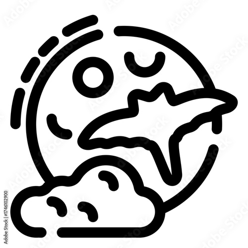 Full moon icon