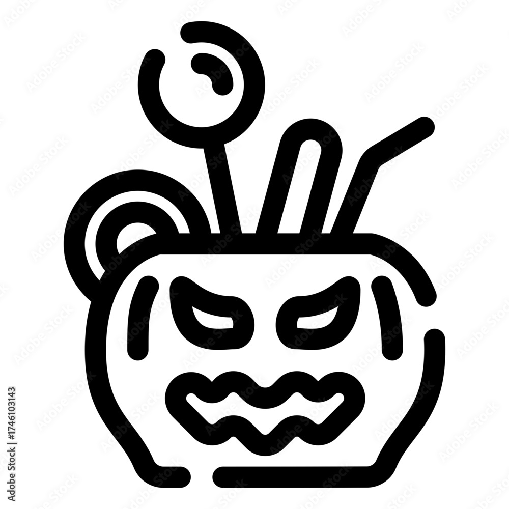 Obraz premium Trick or treat icon