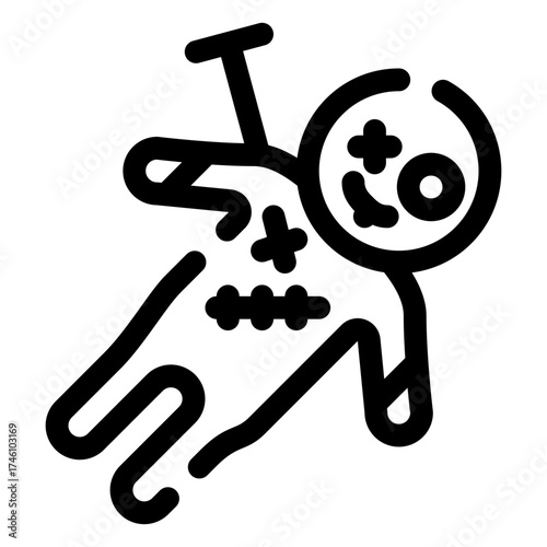 Voodoo doll icon
