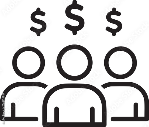 Team earning money together, a collaborative group with financial success, collective wealth creation, symbolizing prosperity and shared economic growth