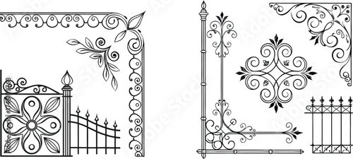 ornament border  set