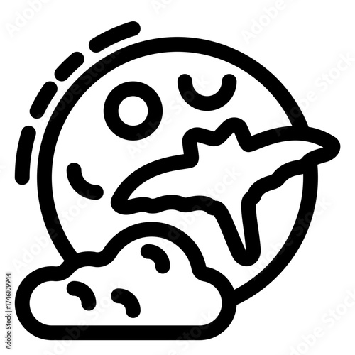Full moon icon