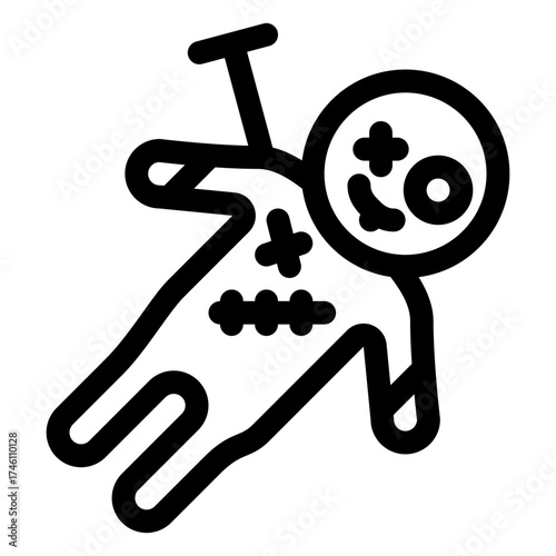 Voodoo doll icon