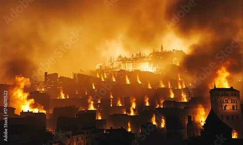 Biblical Story, God Punished Sodom and Gomorrah by Raining Sulfur and Fire from Heaven