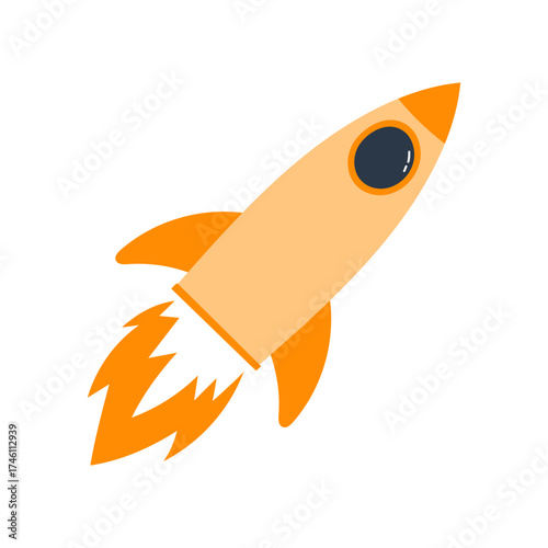 Illustration of Rocket Launching