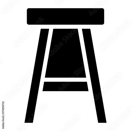 wood chair icon