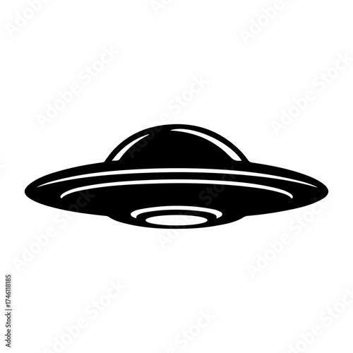 UFO black logo silhouette