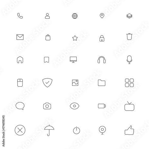 mega collection of linear icon set pack