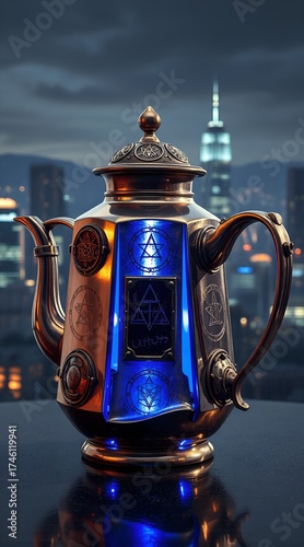 Wallpaper Mural antique coffee pot Torontodigital.ca