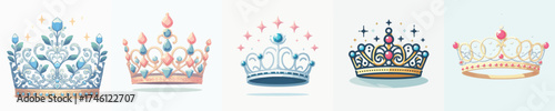 a vector of queen crown