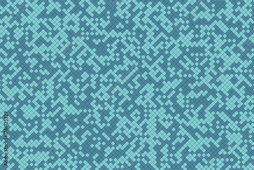 Abstract diamond pattern background in shades of turquoise and blue