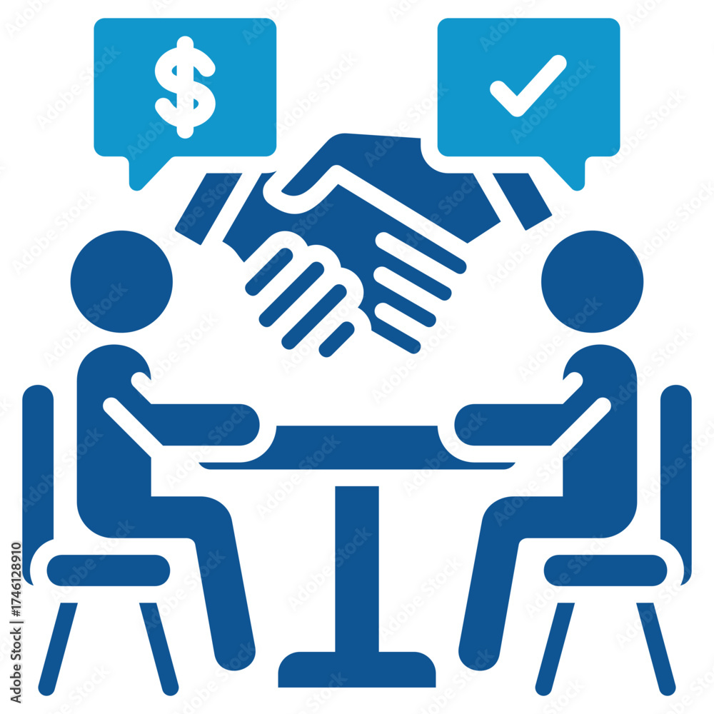 Fototapeta premium Negotiation Icon