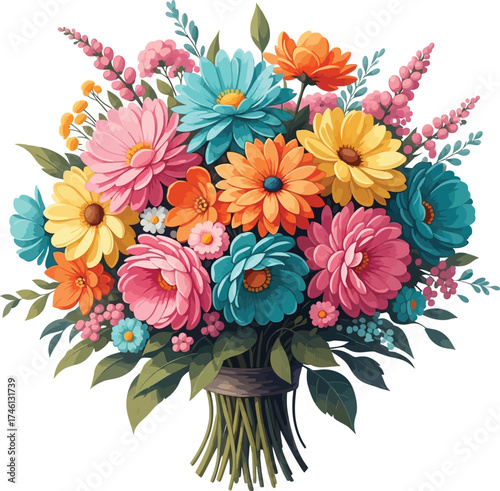 bouquet of colorful flowers