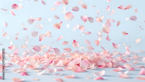 Falling Pink Petals very stock