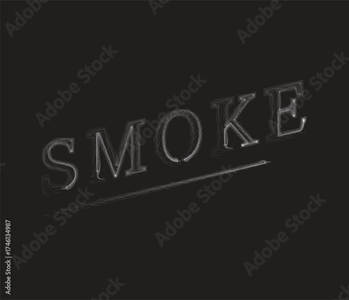 Smoke Typography Logo – Ethereal Vapor Text Design for Emotional Branding