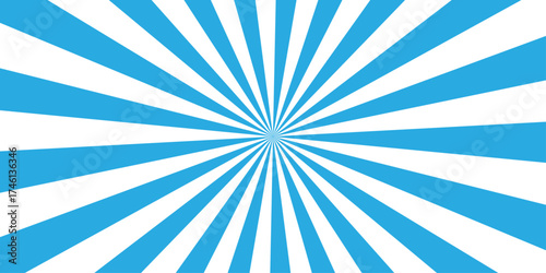 Abstract blue retro with sunburst pattern colorful design. Modern stipes line ray grunge design beam pattern texture. Funky ray elements themes Swirling pattern.	