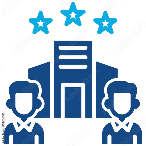 Corporate Values glyph color icon