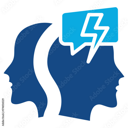 Conflict Of Interest glyph color icon