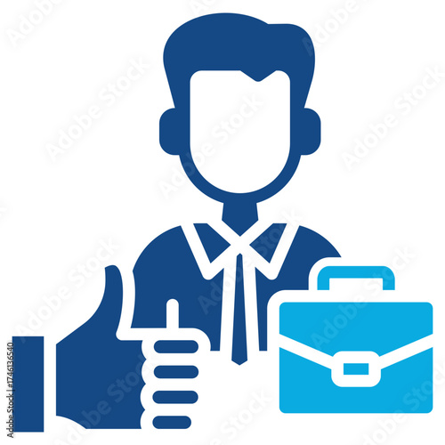 Business Integrity glyph color icon