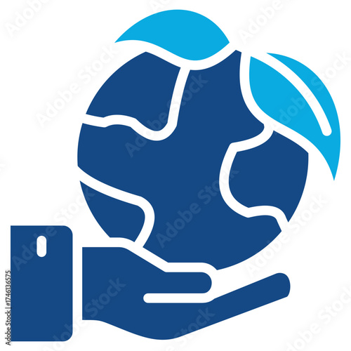 Sustainability Ethics glyph color icon