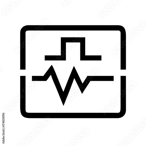 Medical monitor icon 