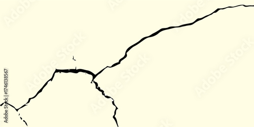 crack in the ground.