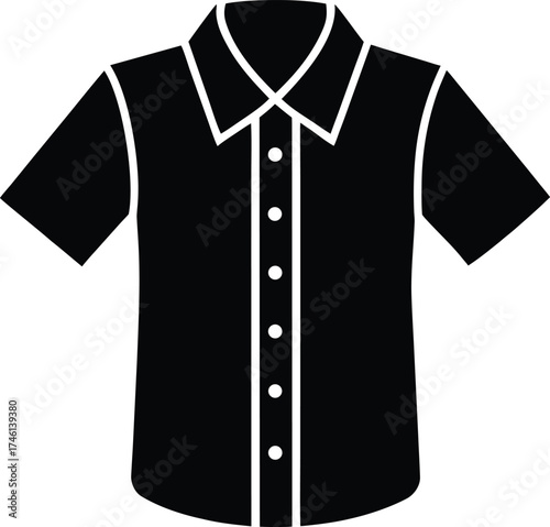 black polo shirt icon