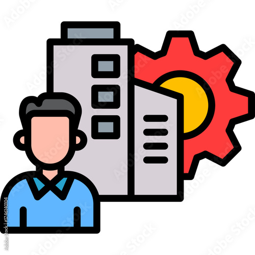 Corporate Governance lineal color icon