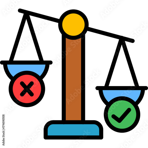 Ethical Culture lineal color icon