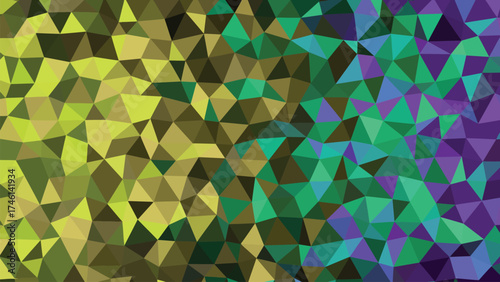 Abstract Polygon Background With Earth Tones To Purple Gradient Transition For Modern Designs