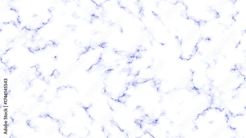 Naklejka premium White marble texture with blue veins isolated on white background