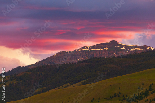 Sunset in Yellowstone