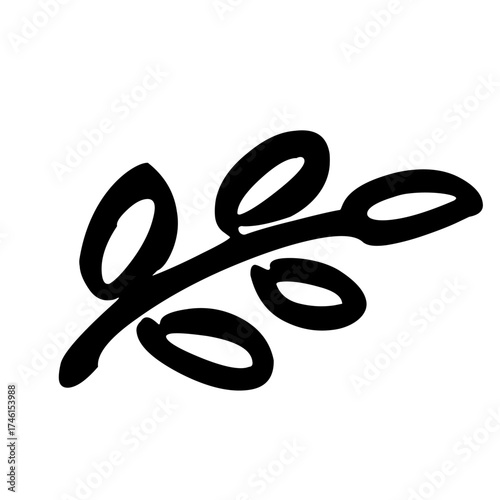 leaf icon vector design monocolor