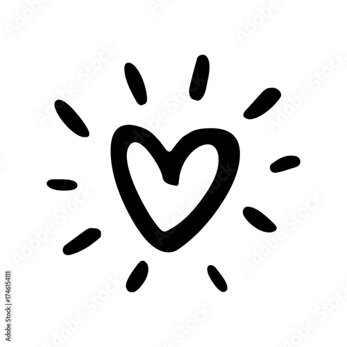 love icon vector design monocolor