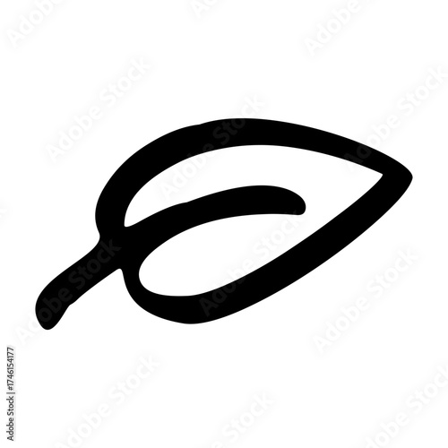 leaf icon vector design monocolor