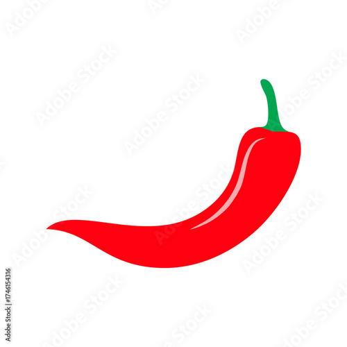 red chili icon vector design.eps