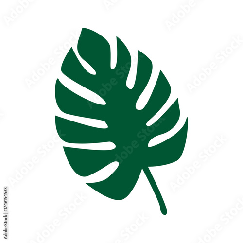 green leaf icon vector design