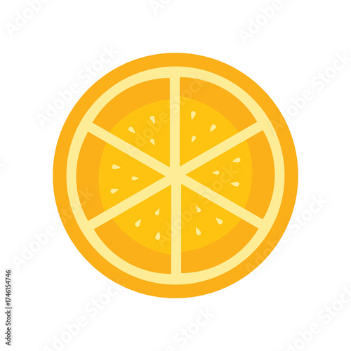 slice of lemon icon vector design