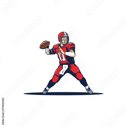 hockey player vector illustration