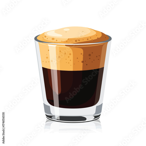 Rich espresso shot with golden crema for a flavorful coffee break
