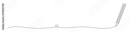 鉛筆と鉛筆で引いたような曲線ラインのシンプルな線画のイラスト